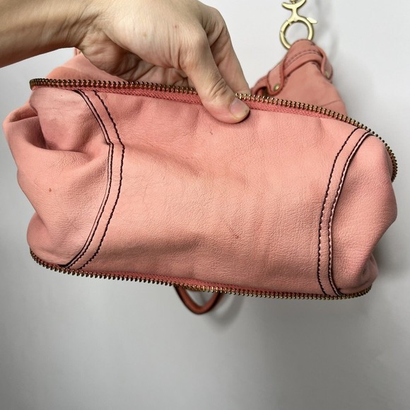 Juicy Couture Pink Large Crossbody Bucket Bag Purse - Picture 10 of 14